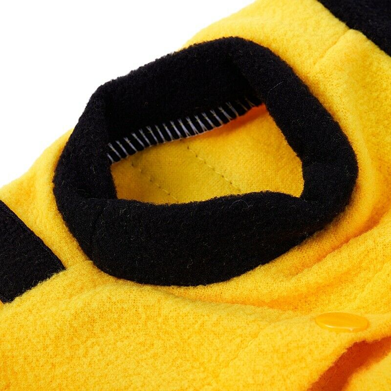 Dress up Costume Bumblebee Bee Doogie Dog Coat Clothes Pet Apparel M
