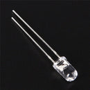 100PCS 5MM  White Light LED Light Emitting Diode Round LED Lamp ON