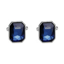 1 Pair Fashion Diamond Colorful Glass Cufflinks Cuff Links Womens Mens Dres