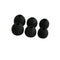 6 x Black In Ear Bud Head Phones Gel Tip Covers Small Medium Large Z