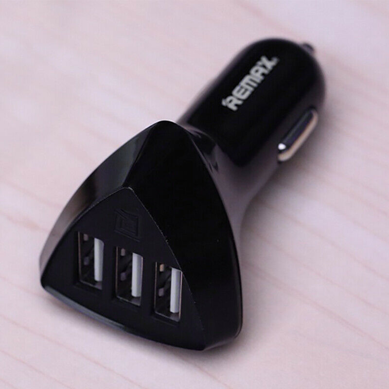Remax Car 4.2A Mobile Phone Fast Charging 3 Usb Car Battery Tablet Adapter UN7C6