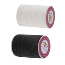 2 Roll Round Braided Polyester Waxed Threads for Leather Bags Luggage Sewing