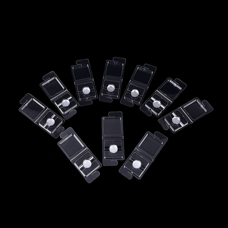 10 Set Empty Eyeshadow Palette Grade Plastic Pans DIY With 15mm Aluminium Cas Kw