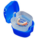 Denture Bath Box Case Dental False Teeth Storage Box with Hanging Net Container