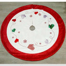 Christmas Tree Skirt 120Cm Round Carpet Christmas Tree Bottom Decoration Ne J7L6