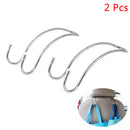 2 Pcs Car Seat Coat Hook Purse Shopping Bag Hanger Organizer Holder Accessories-