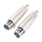 Audio Adaptor XLR Female To RCA Female Mic Adapter