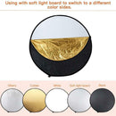 5 in 1 Collapsible Light Round Photography Reflector for Multi Photo (60cm)