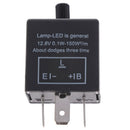 12V 24V 3-PIN Adjustable LED Flasher Relay Turn Signal Light BliSEAU