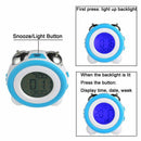 1X(Digital Dual Alarm Clock Loud Alarm Clock Twin Bell Kids Small Clock Lar