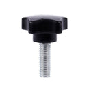 Locking screw, M10 x 30 mm, star grip, 40 mm diameter metal