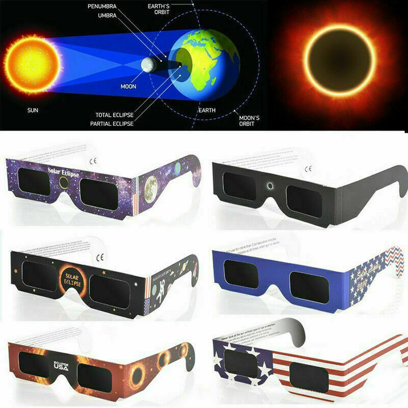 Creative Solar Eclipse Glasses American Paper Optics ISO & CE Certified SAL V1Z8