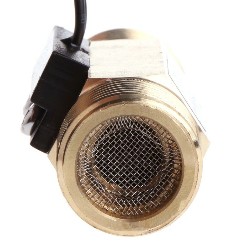 DC 250V G1/2" DN15 70W Water Flow Sensor Switch Meter Copper Liquid Flow Switch