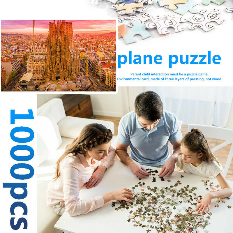 1000 Pieces Adults Kids Paper Puzzles Novelty Building Assembling Picture