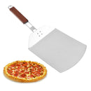 Stainless Steel Folding Pizza Peel with Wooden Handle 9.5 inch x13 inch Pizza