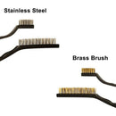 Wire Brush Set Scratch Brush Set for Cleaning Welding Slag Rust and Dust Cu L4Z2