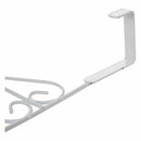 5 Hanger White Towel Hat Coat Clothes Wall Hook Over Door Bathroom M6E2