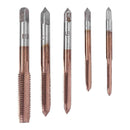 5pcs HSS M3 M4 M5 M6 M8 Spiral Thread Right Hand Tap Drill Set Hand Tools