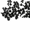 100 x black teddy eye safety eye plastic eye with washer 5-40mm - 20mm