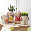 Flower Girl Planter Set - 4pcs European Style Succulent Plants Planter Pot