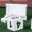 Home Daily-use Manual Wooden Combination Small Desk Calendar Desktop Decora
