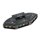 3 in 1 Input AV Audio video switcher Audio Video Output Selector w/ AV Cable