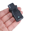 IEC320-C13 male to C8 female PDU UPS power adapter extension travel safe black3c