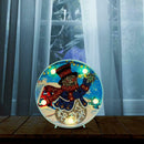 DIY LED Special Shaped Diamond Painting Snowman Embroidery Night Lights