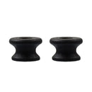2x Ebony Guitar Strap Lock Button for Guitar Ukulele Bass Parts Accessories