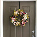 2 Pack Front Door Wreath Hanger Hook Iron 15 Inch over the Door Hook for Ch