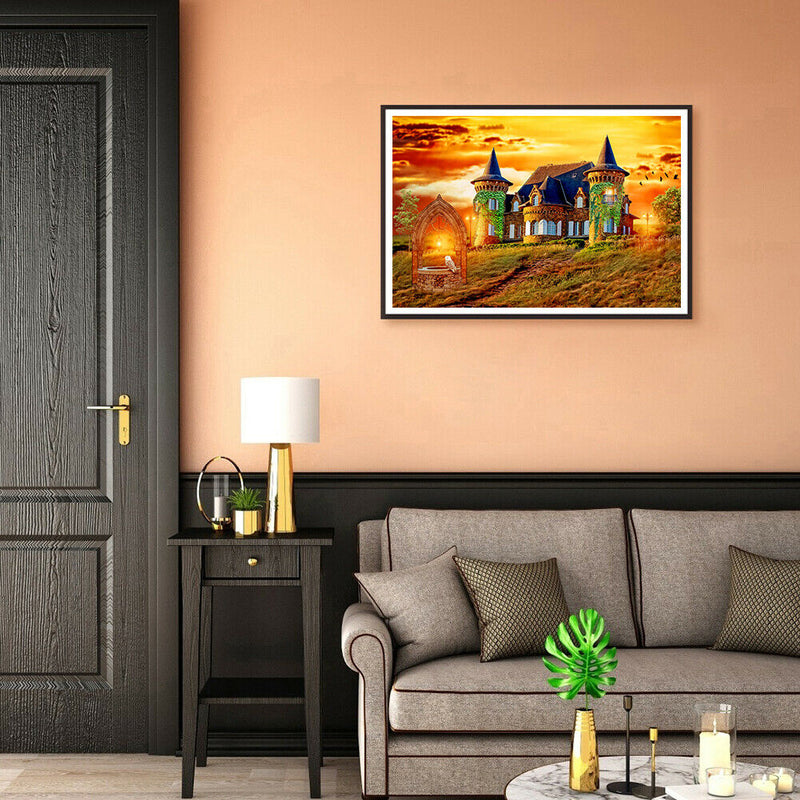 1000pcs DIY Castle Scenery Paper Puzzles for Parent-child Interactive Game