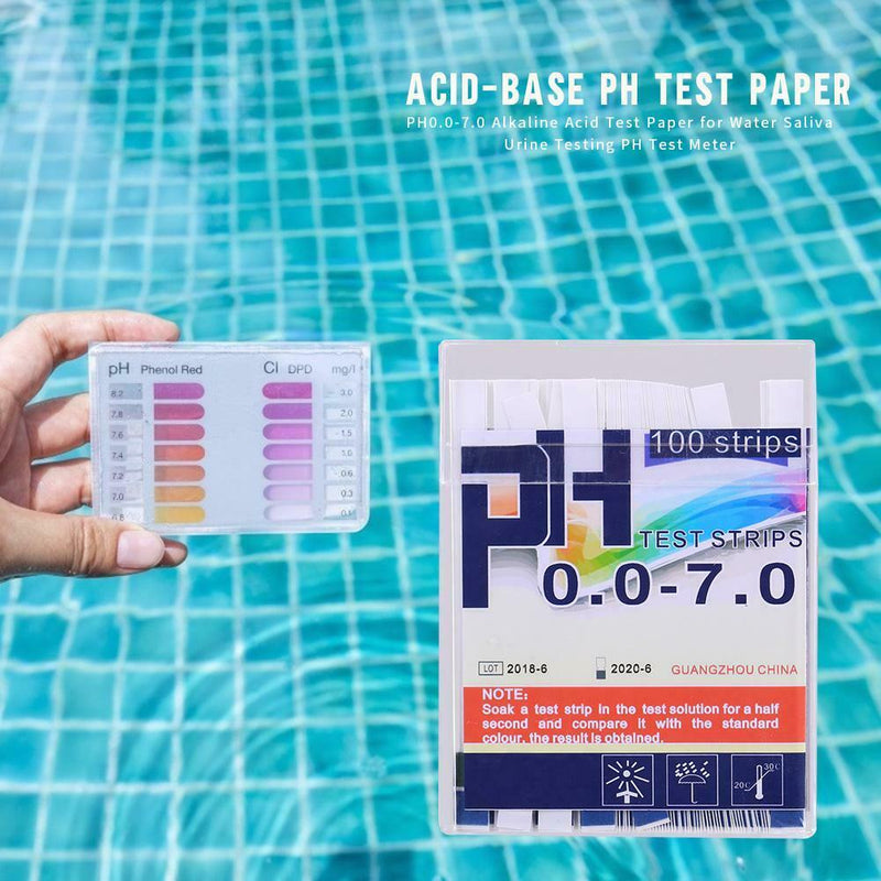 1 Box PH Test Strips Litmus Paper PH 0.0-7.0 Water Alkaline Acid Test Paper
