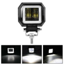 Boat Motorcycle Waterproof Angel LED Spotlights Headlight Work Light Square
