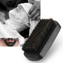 Bluezoo Men Mustache Oval Black Brush Beard Care Shaving Cleaning Grooming  F5L2