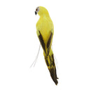 5 Pieces Realistic Looking Macaw Parrot Feathered Birds Artificial Decoration