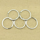 Bulk 50pcs Metal Key Holder Split Rings Keyring Keychain Accessories 25mm
