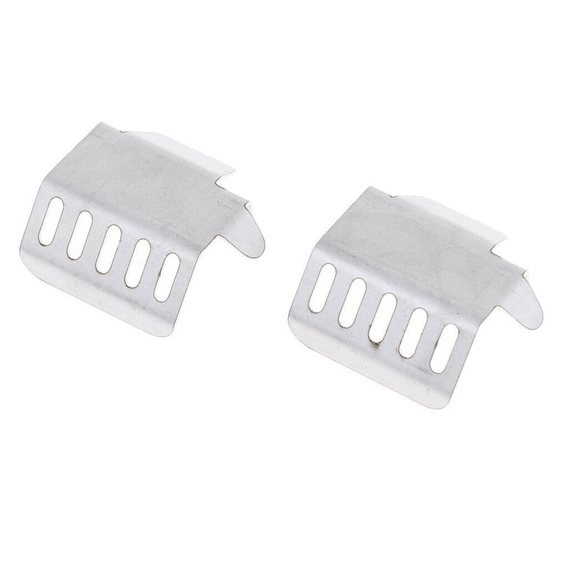 2x Stainless Steel Chassis Alxe Skid Plate for 1/10 Traxxas RC Rock Crawlers