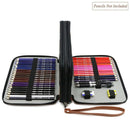 120 Slots Pencil Case PU Leather Handy Multi-layer Large Zipper Pen Bag wit Y3K7