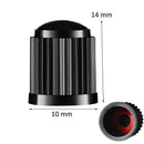 Plastic Tyre Valve Caps Tire Stem Dust Covers 8pcs for SUV Motorbike Trucks Bike