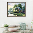 Fairy Wood Cabin Diamond Painting Cross Stitch Needlework Full Kit Rhinesto