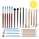 24PCS Pottery Mandala Dotting Tools Rock Clay Sculpting Painting Ceramic Stencil
