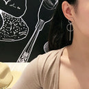Fashion Earrings Punk Simple Long Section Tassel Pendant Size Circle Earrin