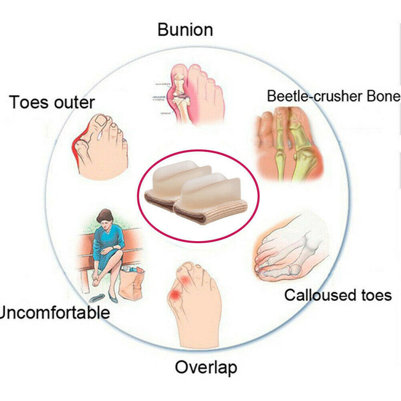 Silicone Straightener Orthotics Toe Separator Hallux Valgus Correction Effective