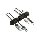 Cable Holder Silicone Cable Organizer Flexible USB Winder Management Clip Holder