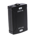 Coaxial Analog to Toslink Fiber Optical Digital Audio Adapter 24bit Black