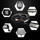 2M For LED Work Light Bar Wiring Harness Kit 12V 40A Switch Relay Fuse I1K3