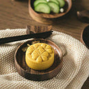 Small Wood Dessert Plate Mini Fish Fruit Sushi Plate Sauce Dish MatB Bj