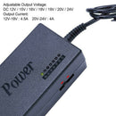 96W Laptop Power Adapter 12-24V Universal Adjustable Charger With 8 Connector