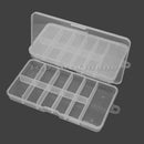 2x 10 Cells  Acrylic Empty Transparent False Nail Art Tips Storage Box Container