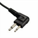 5X(90cm G-Shape Headset Earpiece Headphone With Mic For Walkie Talkie CP04 I8T1)